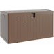 thumbnail image 1 of Caja para Deck de Resina Marrón de 120 Galones, Almacenamiento Exterior Impermeable y Cerrable para Patio, Caja para Paquetes, 1 of 7