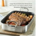 thumbnail image 2 of Hestan - Provisions Collection - Classic Clad Nonstick Roasting Pan with Stainless Steel Rack, Induction Cooktop Compatible, 16.5-Inch, 2 of 5