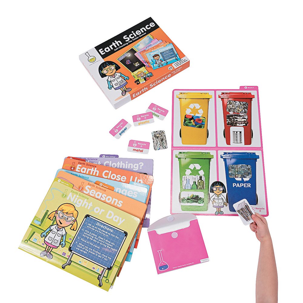Earth Science File Folder Game - Educational - 6 Pieces - Walmart.com ...
