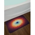 thumbnail image 2 of Space Bath Mat, Galaxy with Stars and Black Hole Mysterious Celestial Magic Astral Universe View, Non-Slip Plush Mat Bathroom Kitchen Laundry Room Decor, 29.5 X 17.5 Inches, Orange Blue, Ambesonne, 2 of 2