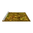 thumbnail image 2 of Ahgly Company Machine Washable Indoor Round Animal Yellow Traditional Area Rugs, 8' Round, 2 of 4
