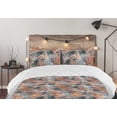 thumbnail image 5 of Ambesonne Flowers Boho Down Alternative Quilt Comforter, Dreamy Rose Springtime, Twin, Burnt Sienna Rose, 5 of 5
