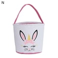 thumbnail image 2 of Cheers US 2022 Easter Bunny Basket Bags Large Easter Canvas Tote Bags Bunny Ears Bags Spring Egg Hunts Bags for Easter Kids Eggs Candy Hunting Carrying Daily Usage, 2 of 2