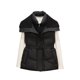 thumbnail image 2 of Chaquetas y abrigos casuales sin mangas y sin capucha para mujer, chaqueta fina de plumón con cuello alto, sin mangas, ajustada, ligera, con bolsillo y cremallera, abrigo de poliéster para mujer, 2 of 5