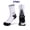 Black, variant on Premium 3 Pairs Mid-Calf Running Socks Men Women, COOLMAX Combed Cotton Thick Terry Sole Marathon Cycling Socks, Quick Dry Antibacterial Anti-Odor Anti-Slip for Basketball Football Gym Badminton