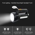 thumbnail image 2 of ZHAOCHENG Linterna LED recargable resistente al agua IPX4, potente LED 3 en 1 de 9600 mAH/11 000 lúmenes, luz de camping portátil, linterna recargable, 2 of 5