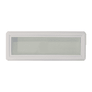 Shed Windows and More Transom Window 12" x 36" Double Pane Low E Tempered Clear Glass