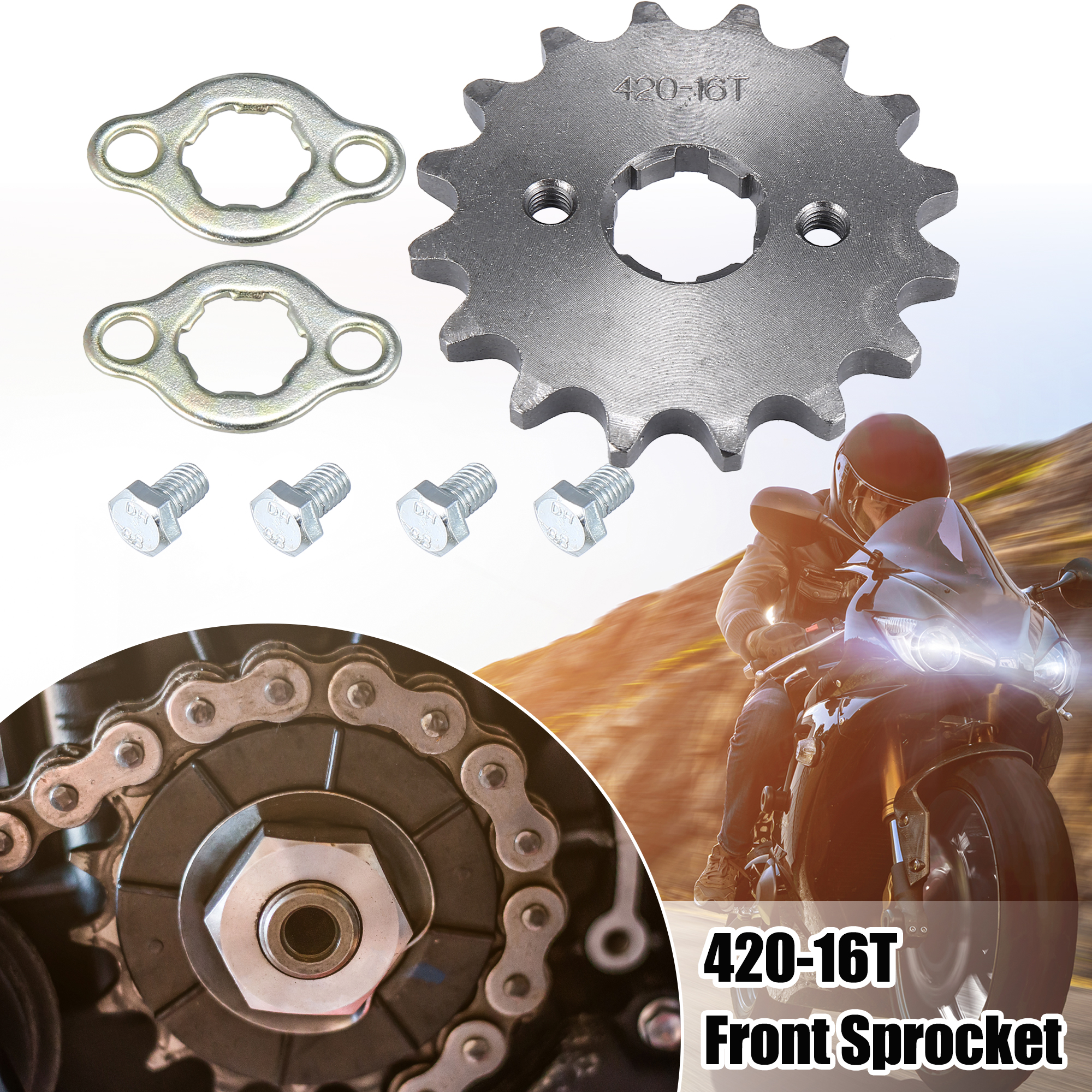 Neo Cycle 14T Front Counter Sprocket – 420 Chain, 20mm Spline, For ATV & Pit Bike Engines (Lifan, YX, Loncin 125/140)