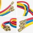 thumbnail image 4 of kit de Tuyau de Remplissage de Climatisation 1,5m, compatible avec Collecteur de Réfrigérant R134A R22, 4 of 5