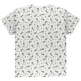 thumbnail image 2 of Retro Ferret Pattern All Over Youth T Shirt White YMD, 2 of 2