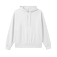 thumbnail image 7 of Womens Oversized Hoodie Sweatshirt Aesthetic Drop Shoulder Drawstring Long Sleeve Pullover Solid Casual Basic Loungewear Tops., 7 of 7