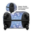 thumbnail image 4 of Xecao Round Snow Merry Christmas Winter Snowflakes print Elastic Luggage Cover, with double-sided print , is perfect for travel, business, and daily use, 4 of 9