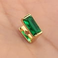 thumbnail image 6 of Unique Bargains 1 Pc Fake Grills Hip Hop Square Zirconia Teeth Grillz Gold Tone Green, 6 of 6