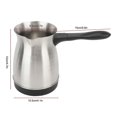 thumbnail image 4 of Electric Turkish Coffee Maker 600ml Stainless Steel Electric Turkish Coffee Machine--, 4 of 5