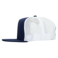 thumbnail image 5 of Big Size 5 Panels Mesh Flat Bill Snapback - Navy White XL-3XL, 5 of 5