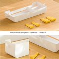 thumbnail image 4 of Bedside Organizer Storage Caddy Hanging as Bunk Bed Storage Accessories Handrail Multi Pockets for Dorm Bunk Bed Shelf, White, 4 of 6
