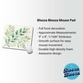 thumbnail image 2 of Watercolor Green Leaves And Branches Mouse Pad Low Profile Gaming Mat, 2 of 7