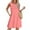 Pink, variant on Abomasnow Womens Pleated Front Tank Dresses Fashion Summer Spring Sleeveless Pockets Sundress Casual Solid Color Beach Cover Ups Mini Dress
