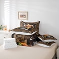 thumbnail image 6 of Homewish Teens Farmhouse Highland Cow Bedding Comforter Set 7-Piece,Cattle Print King Bedding Sets,Western Horseshoe Sunflower Ultra Soft Bed Sheets,Breathable Home Decor,Reversible, 6 of 8