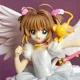 thumbnail image 3 of Figura de Anime Sakura Captor de tarjetas de 27cm, figura de acción de Kinomoto encantadora chica, figuritas de Pvc, modelo coleccionable, juguetes para niños y adultos, regalos, 3 of 5