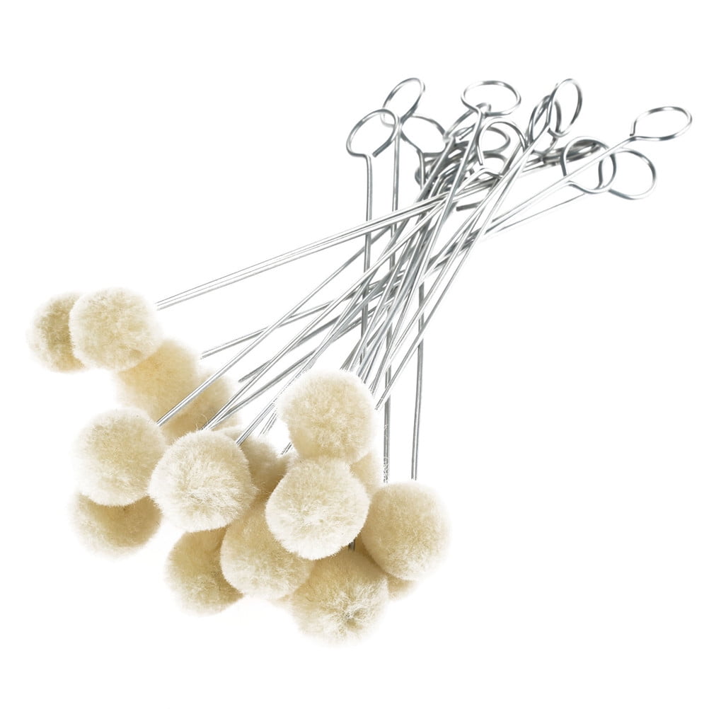 10pcs Wool Daubers with Metal Handle for Leather Dyes
