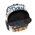 thumbnail image 6 of FORMRS School Backpack with Front Zippered Pocket 12" Student Travel Daypack, Autumn Day with Cocoa Pattern, 6 of 6