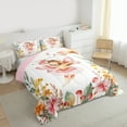 thumbnail image 3 of jejeloiu Lovely Elf Bedding Comforter Set,Kawaii Girl Twin Comforter Sets,Rustic Flower Mushroom Bedding Set For Teens,Ultra Soft Home Decor Reversible,2pcs, 3 of 8