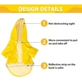 thumbnail image 2 of Impermeable para perros Impermeable para perros Impermeable con capucha para perros con tiras reflectantes Adecuado para mascotas pequeñas y medianas S, 2 of 5