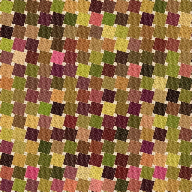 Ahgly Company Tapis d'Intérieur Lavables en Machine, Carrés de Safran Rouge Transitionnel, Carrés de 7'