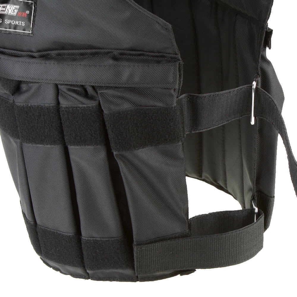 Gilet Lesté Ajustable Homme Femme Gilet Lesté Réglable - Charge Max 20 Kg - 16 Pochettes Pour Poids - Pour Fitness, Perte De Poids, Entraînement Gilet Lesté 10kg