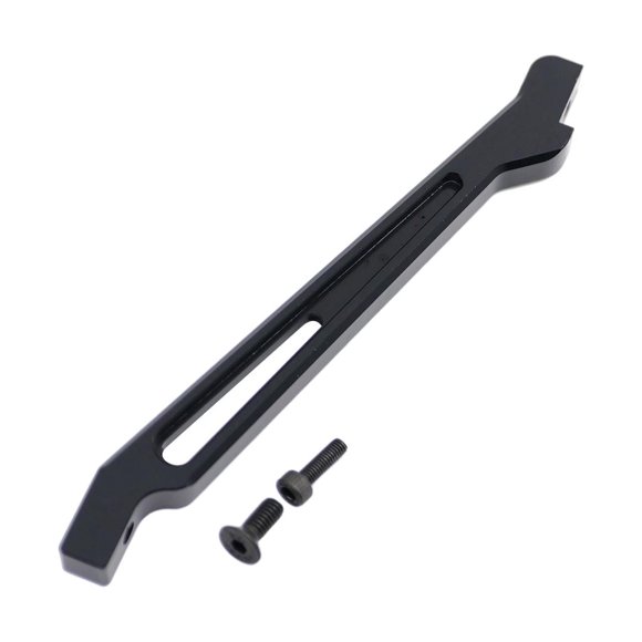 Piezas de refuerzo del chasis delantero de aleación de aluminio para ARRMA SENTON TYPHON KRATON 1/8 Negro