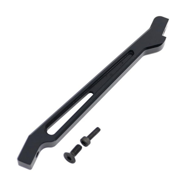 Piezas de refuerzo del chasis delantero de aleación de aluminio para ARRMA SENTON TYPHON KRATON 1/8 Negro