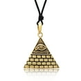 thumbnail image 1 of Classic Eye Of Providence Handmade Brass Charm Necklace Pendant Jewelry With Cotton Cord, 1 of 1