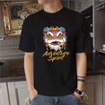 thumbnail image 3 of Camiseta de hombre con cuello redondo, dibujos de anime, estampado de Katoen, bordado, ropa de calle gráfica, camisetas para hombre, ropa superior, blanca, XL, Kpop, genial, S, 3 of 5
