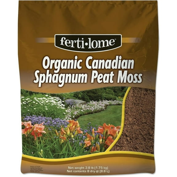 Fertilome All Natural Organic Loose Sphagnum Peat Moss, OMRI Certified, 8qt