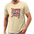 thumbnail image 5 of Tnhcen 4th of July Men's Premium Patriot Shirt USA Flag Graphic Summer Loose Fit Novelty T-Shirt Tops S-3XL, 5 of 5