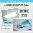 thumbnail image 3 of OCTO LIGHTS Magnetic Fluorescent Light Covers for Ceiling Lights Classroom Light Filters - Improve Focus, Eliminate Headaches & Eye Strain - Ocean 010, 3 of 7