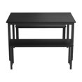 thumbnail image 4 of DKLGG 28.7 Inches Height 3 Pieces Farmhouse Kitchen Table Set with Two Benches, Black, 4 of 7