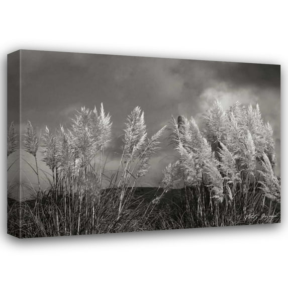 Vitaly Geyman 18x14 Gallery Wrapped Canvas Wall Art Titled - White Towers II BandW