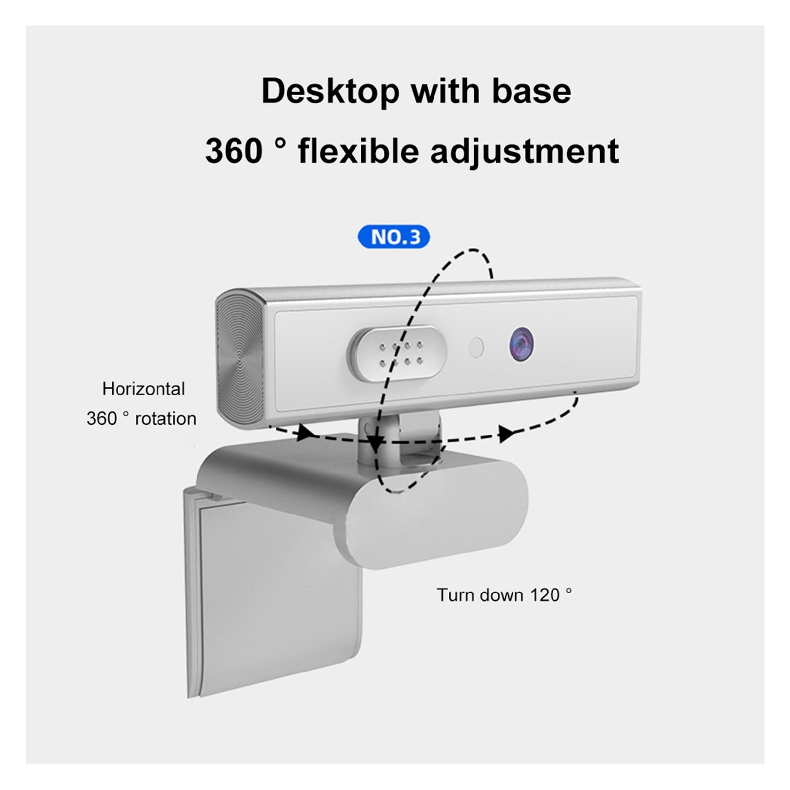 Facial Recognition Webcam Full HD 1080P 5MP Web Camera For Identification Login For Desktop Laptop For Conferencing, Live Streaming, Recording ,HD Video