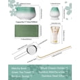 thumbnail image 3 of Matcha Whisk Set  6pcs Includes Ceramic Bowl And Chasen Holder Scoop 304 Stainless Sifter & Tea Mat Kit For Ceremony Blue, 3 of 8