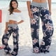 Pantalon Large à Imprimé Floral Pyjama Décontracté pour Femmes – image 2 sur 7