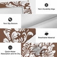 thumbnail image 6 of Brown Boho Outdoor Rug for Patio/Deck/Porch, Non-Slip Large Area Rug 3 x 5 Ft, Vintage Classic Bohemia Flower Textured Indoor Outdoor Rugs Washable Area Rugs, Reversible Camping Rug Carpet Runner, 6 of 8