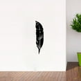 thumbnail image 4 of Removable Adhesive 3D Feather Mirror Wall Living Room Bedroom Bathroom, 4 of 7