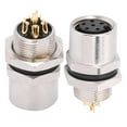 M8 6Pin Connector with IP67 Rating and Epoxy Resin Sealing
