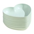 thumbnail image 2 of 10pcs Heart Shaped Dinner Plates Dinnerware Dishes Set 6.1 Inch Food Plate Saucers Tray Fruits Snack Bowls, 2 of 5