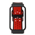 thumbnail image 1 of Correa de reloj de silicona transpirable con funda protectora de parachoques accesorio apto para Mi Band 7 Pro funda negra roja y negra, 1 of 5
