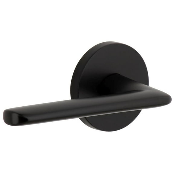 Viaggio Clobrz_Prv_234_Lh Circolo Left Handed Solid Brass Privacy Door Lever Set - Black