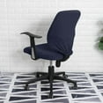 thumbnail image 2 of Split Office Chair Cover Waterproof Cover Universal Universal Washable Protective navy blue, 2 of 9