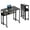 Black, variant on Huisuilinss Folding Desk,Small Rolling Desk With Wheels,Foldable Computer Desk With Storage Shelf,Laptop Cart Table,Sofa Table,Portable Home Office Desk For Small Space Study Writing,Easy To Fold